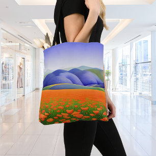 Superblumen   Surreal Poppies Tasche