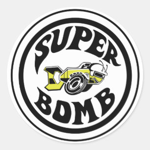 Superbomben-Aufkleber Runder Aufkleber