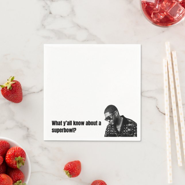 Superbowl Napkins Serviette (Beispiel)