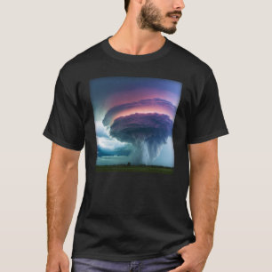 Supercell Thunderstorm Rainstorm Tornado Weather P T-Shirt
