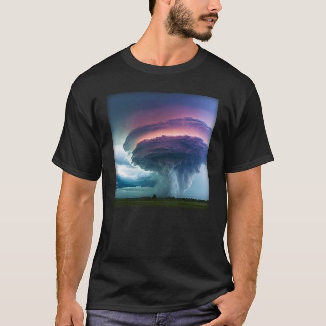 Supercell Thunderstorm Rainstorm Tornado Weather P T-Shirt (Vorderseite)