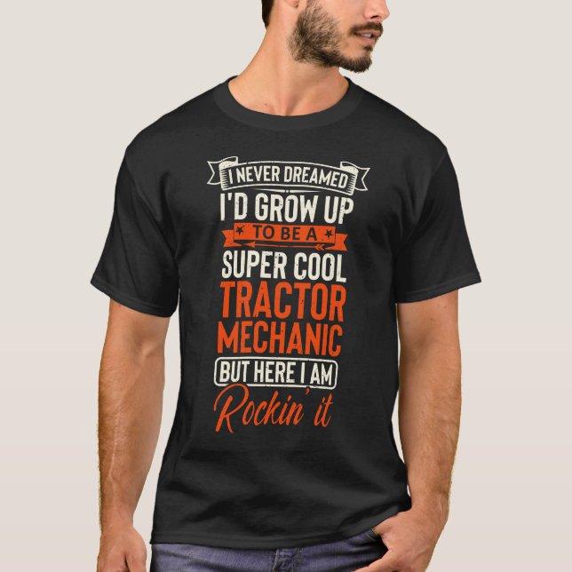 supercool TRACTOR MECHANIC T-Shirt (Vorderseite)
