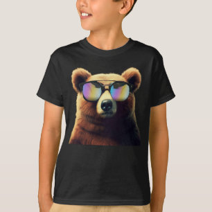 Supercooler Braunbär mit Sonnenbrille T-Shirt