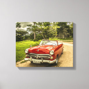 Supercooles Vintage-Thunderbird-Automobil Leinwanddruck