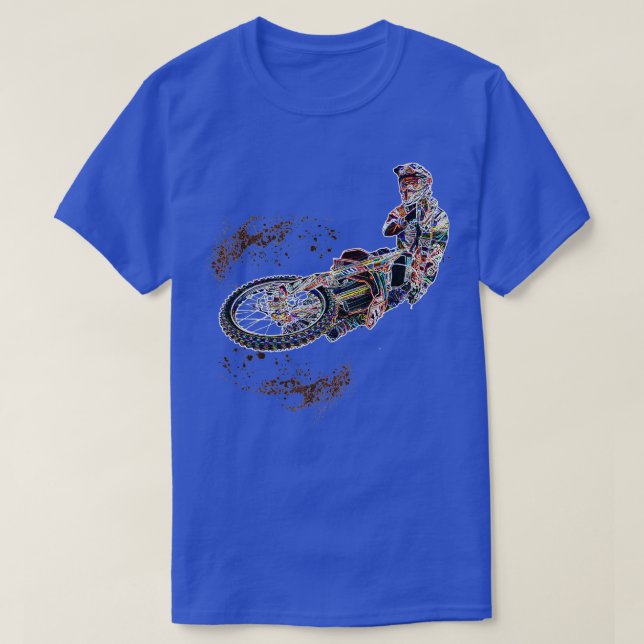 Supercross Motocross Enduro FMX Brap Dirt Bike Rid T-Shirt (Design vorne)