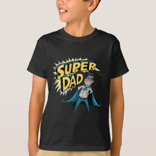 Superdad Funny Superhero Vater Kostüm für F T-Shirt