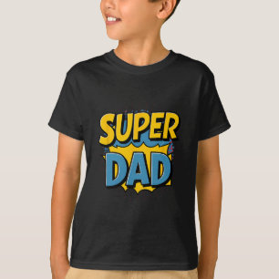 Superdad Lustiges Superhelden-Vater-Design-Kostüm T-Shirt