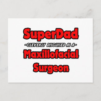 SuperDad... Maxillofacial Chirurg Postkarte