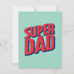 Superdad Postkarte