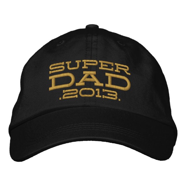 Superdad redigieren Jahr SUPERVater Bestickte Baseballkappe (Vorderseite)