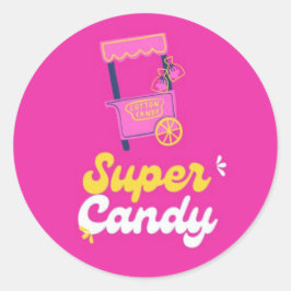 Superdandy-Aufkleber Runder Aufkleber
