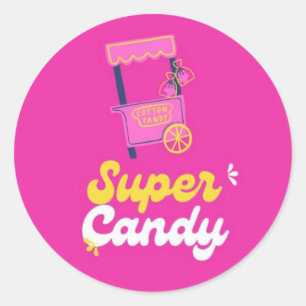 Superdandy-Aufkleber Runder Aufkleber
