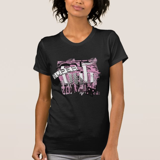 Superder Bob-Rosa der Frauen T-Shirt (Vorderseite)