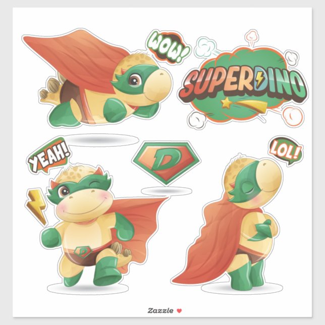 SuperDinos Sticker (Blatt)