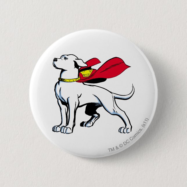 Superdog Krypto Button (Vorderseite)