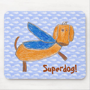 Superdog! (Maggie) Mausunterlage Mousepad