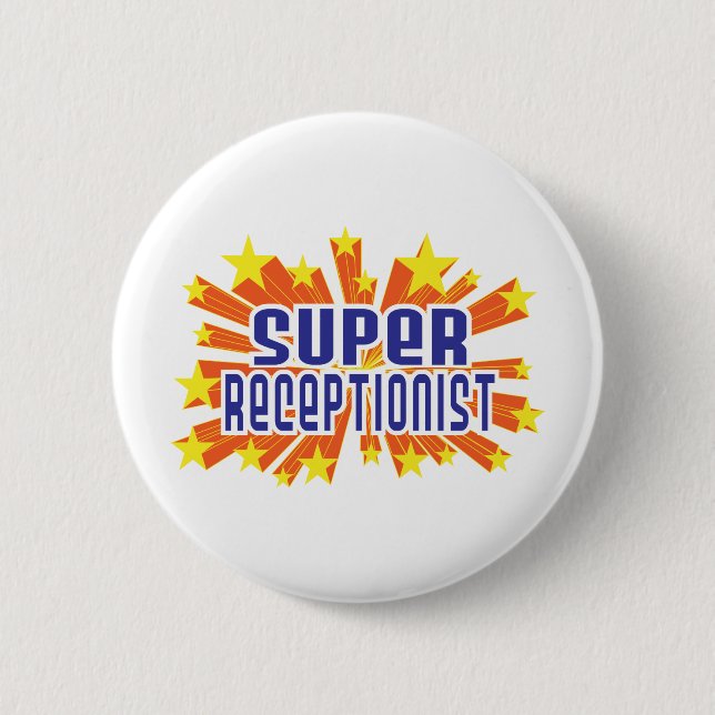 Superempfangsdame Button (Vorderseite)