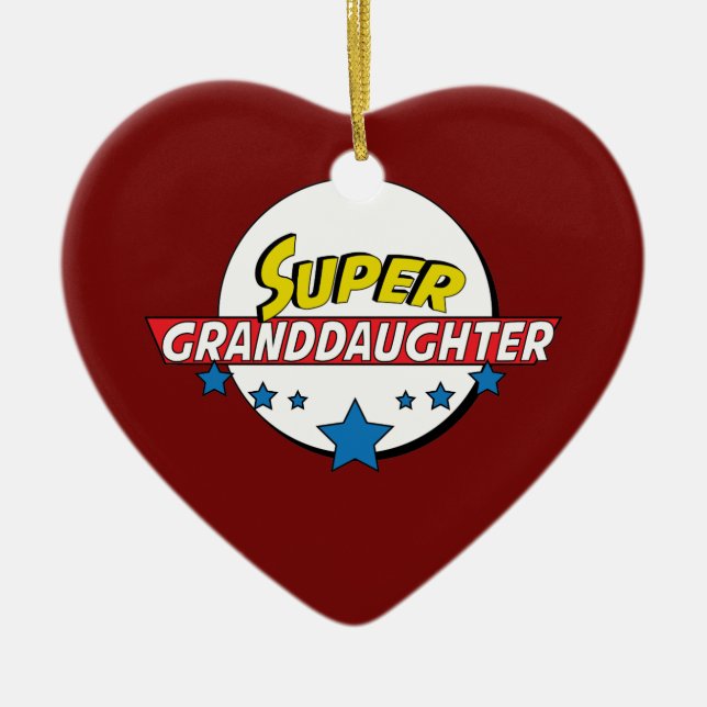 Superenkelin, #granddaughter keramik ornament (Vorne)