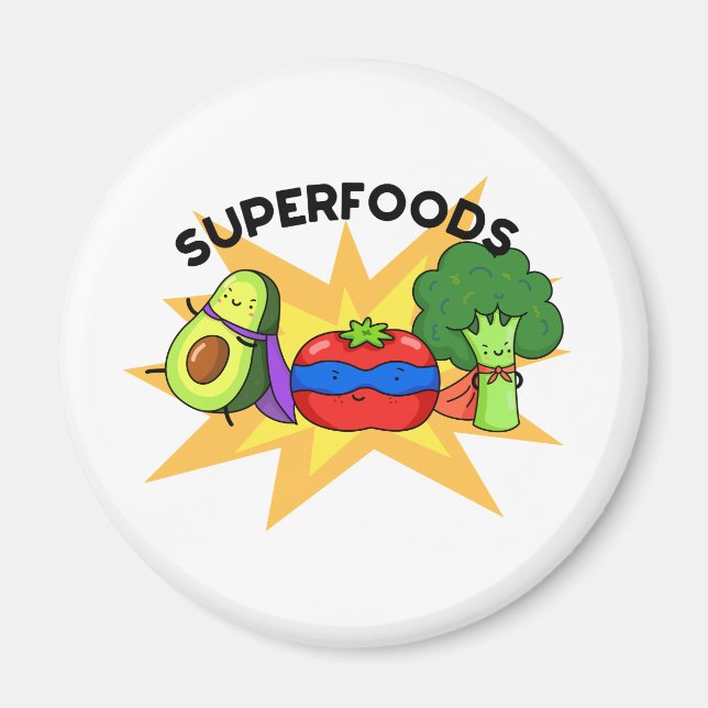 Superfood Funny Gemüse Puppe Magnet (Vorne)