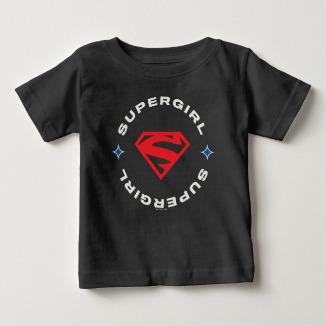 Supergirl Age of Heroes Circle S-Shield Baby T-shirt (Vorderseite)