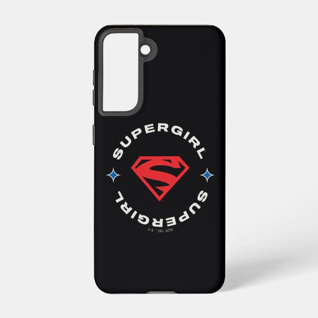 Supergirl Age of Heroes Circle S-Shield Samsung Galaxy Hülle (Rückseite)