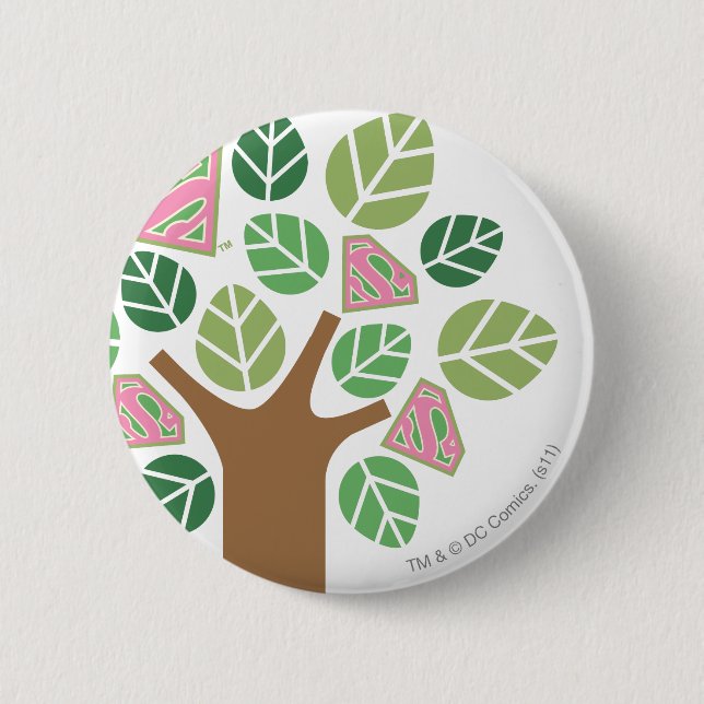 Supergirl All Natural Tree Button (Vorderseite)