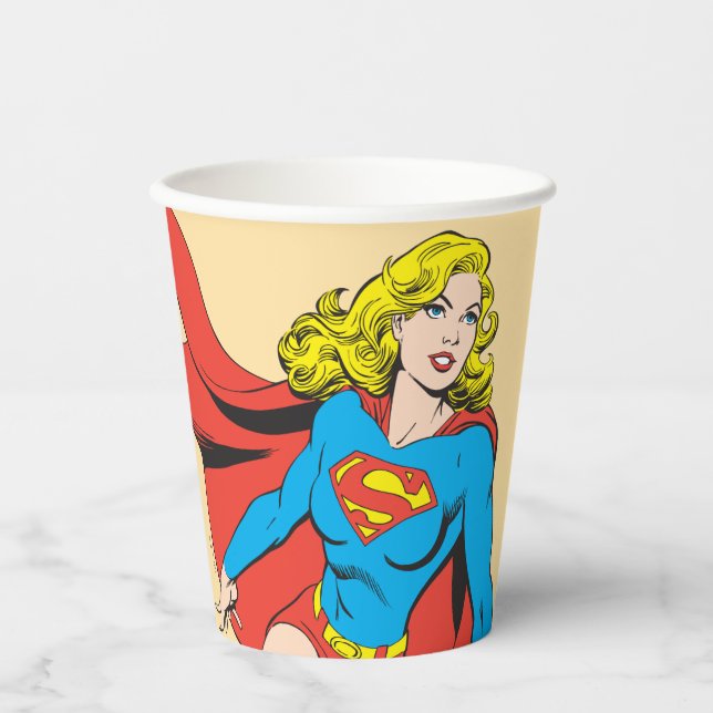 Supergirl auf Achse Pappbecher (Vorderseite)