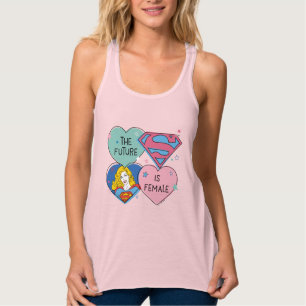 Supergirl aus dieser Welt Retro Grafik Tank Top