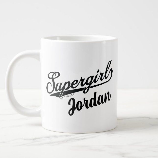 Supergirl Baseball All-Star-Logo Jumbo-Tasse (Links)