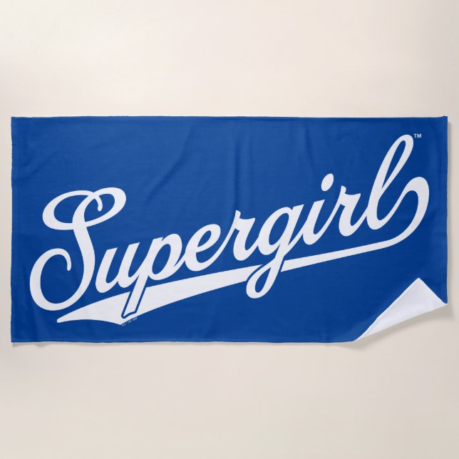 Supergirl Baseball All-Star-Logo Strandtuch (Vorderseite)