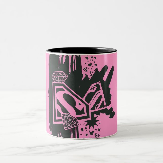 Supergirl Behielt es Fresh 2 Zweifarbige Tasse (Mittel)