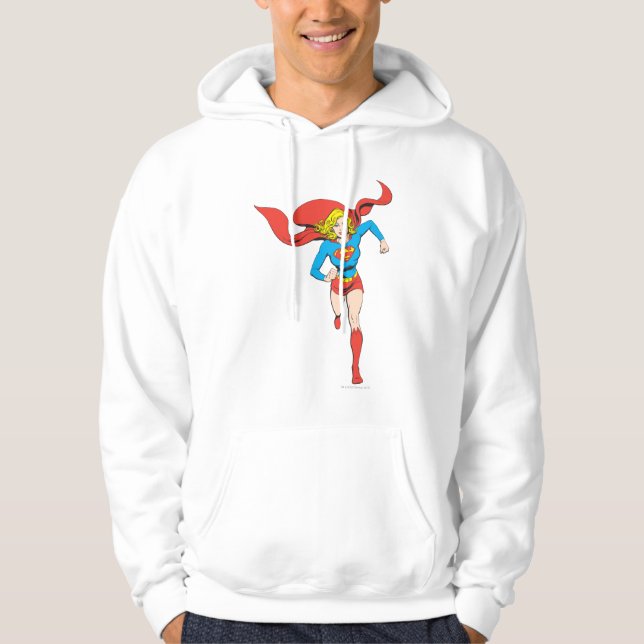 Supergirl bereit zum Gehen Hoodie (Vorderseite)