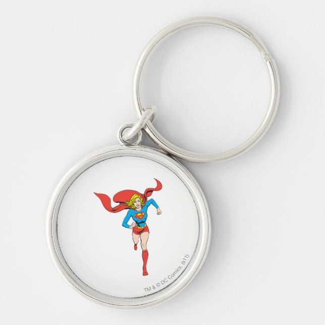 Supergirl bereit zum Gehen Schlüsselanhänger (Vorne)
