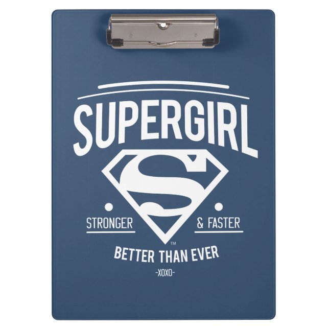 Supergirl besser als je zuvor Retro Graphic Klemmbrett (Vorderseite)
