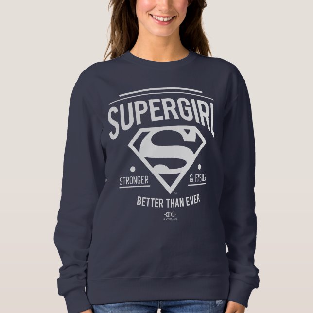 Supergirl besser als je zuvor Retro Graphic Sweatshirt (Vorderseite)