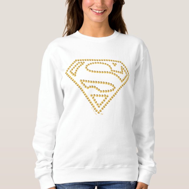 Supergirl bestickt S-Shield Sweatshirt (Vorderseite)