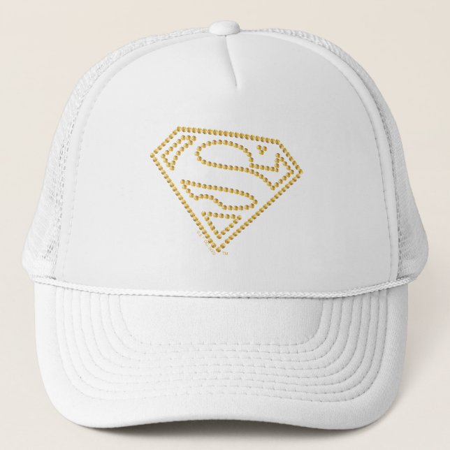Supergirl bestickt S-Shield Truckerkappe (Vorderseite)