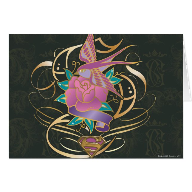 Supergirl Bird und Blume (Vorderseite (Horizontal))