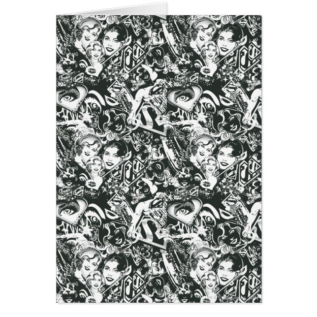 Supergirl Black and White Collage (Vorne)