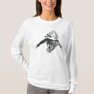 Supergirl Black and White Zeichnend 1 T-Shirt