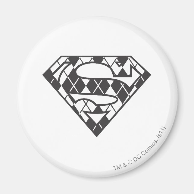 Supergirl Black Raute Logo Magnet (Vorne)