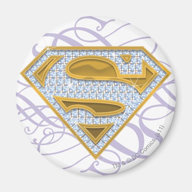 Supergirl Blue Jewels 2 Magnet (Vorne)