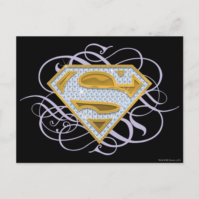 Supergirl Blue Jewels 2 Postkarte (Vorderseite)