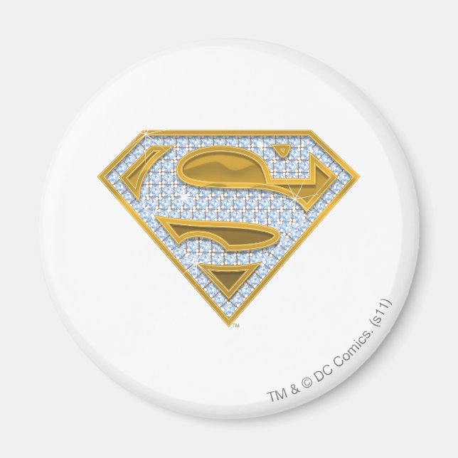 Supergirl Blue Jewels Magnet (Vorne)