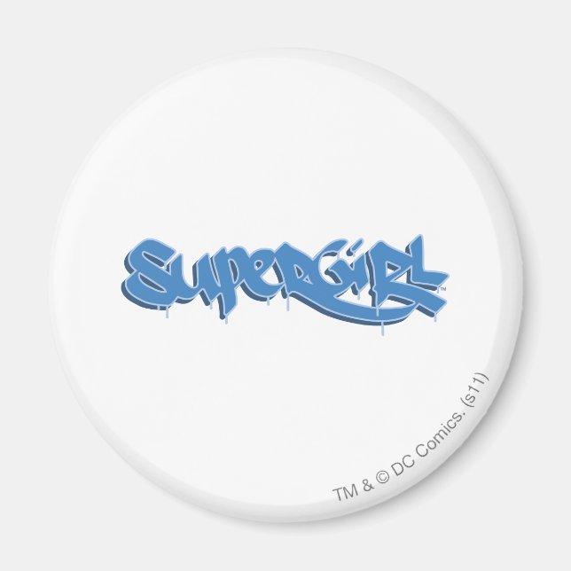 Supergirl Blue Logo Magnet (Vorne)