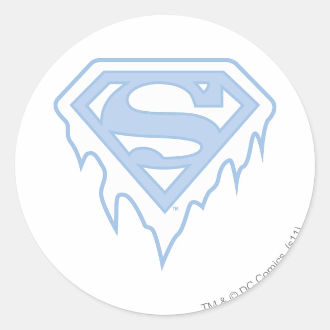 Supergirl Blue Logo Runder Aufkleber (Vorderseite)