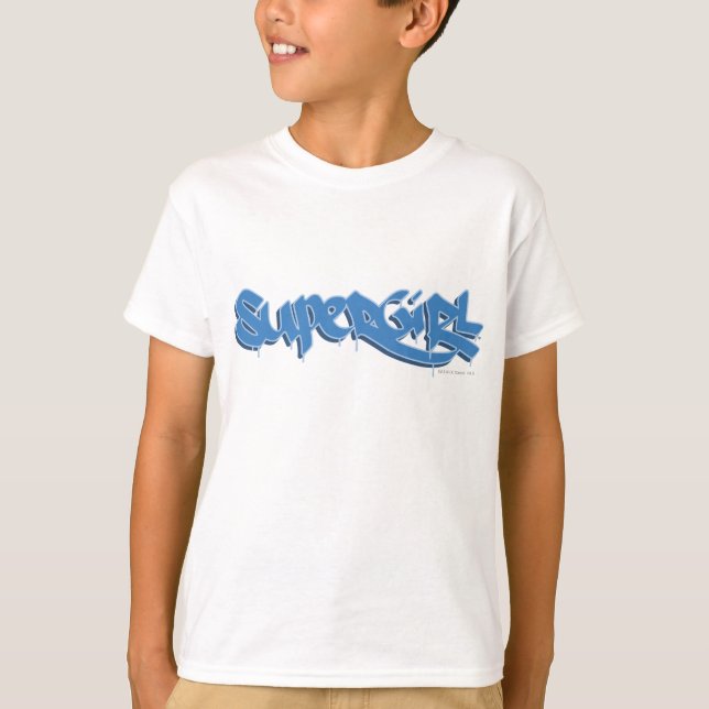 Supergirl Blue Logo T-Shirt (Vorderseite)