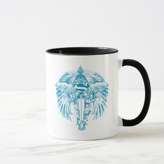 Supergirl Blue Wings Tasse (Rechts)