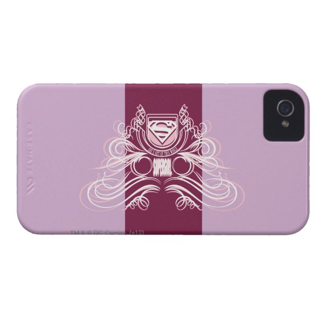 Supergirl Blüh Design Case-Mate iPhone Hülle (Rückseite Horizontal)