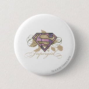 Supergirl-Blume Button